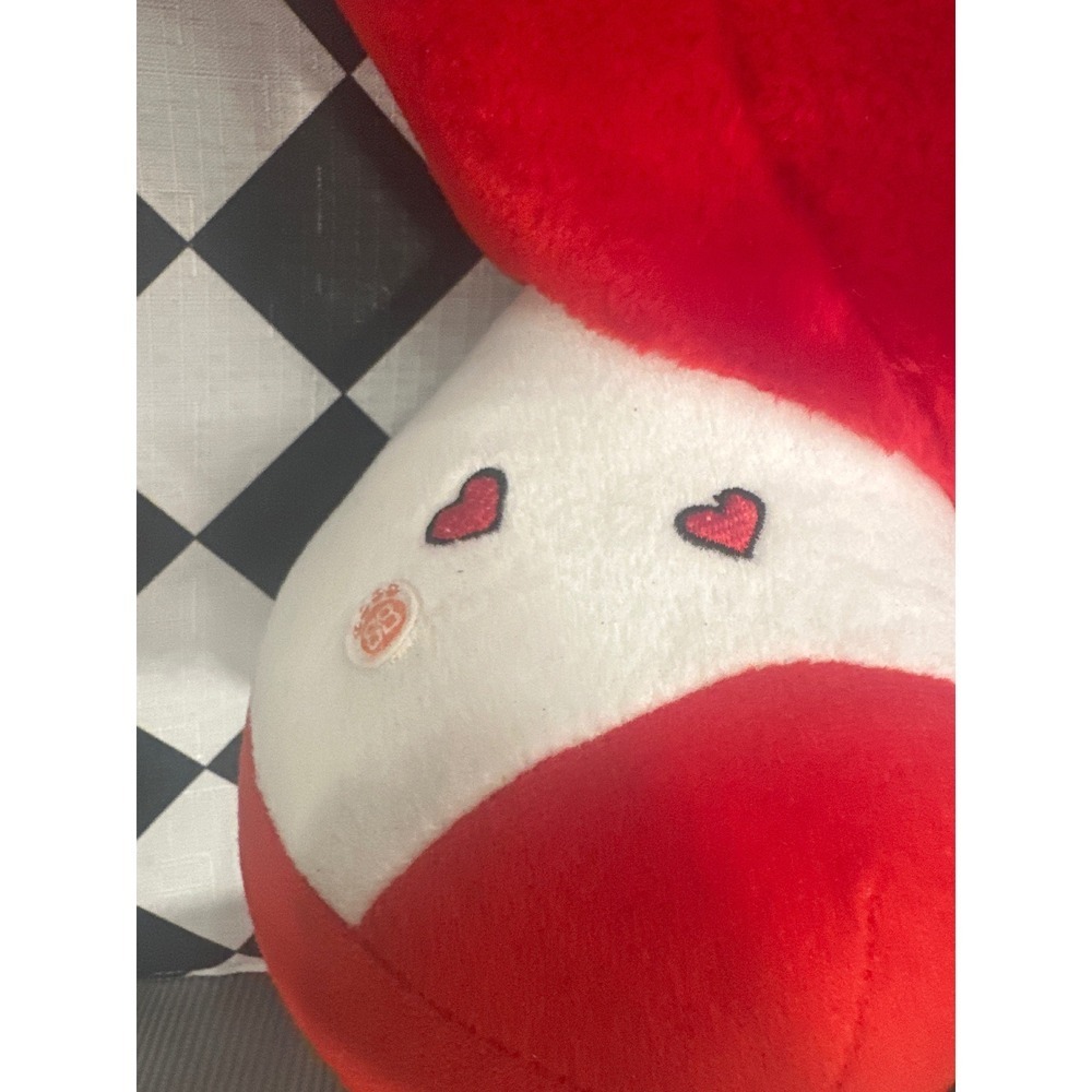Heart Plush Stuffed Animal Smiling Face Love You B & B Toymaker Valentine Y2K - Picture 4 of 6